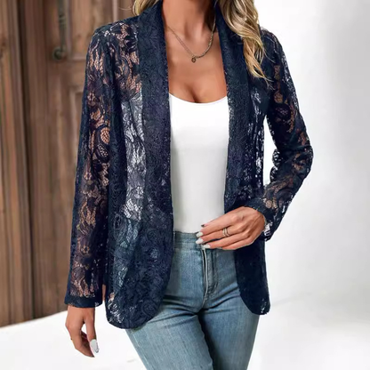 Joanna | Blazer élégant avec dentelle